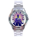 Chakra Design Stainless Steel Analogue Watch