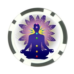 Chakra Design Poker Chip Card Guard (10 pack) from ArtsNow.com Front