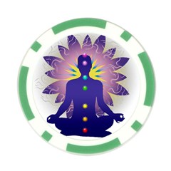 Chakra Design Poker Chip Card Guard (10 pack) from ArtsNow.com Front