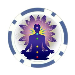 Chakra Design Poker Chip Card Guard (10 pack) from ArtsNow.com Front