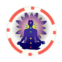 Chakra Design Poker Chip Card Guard (10 pack) from ArtsNow.com Back