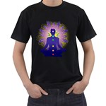 Chakra Design Men s T-Shirt (Black)