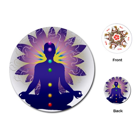 Chakra Design Playing Cards Single Design (Round) from ArtsNow.com Front