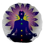 Chakra Design Large 18  Premium Round Cushion 