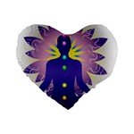 Chakra Design Standard 16  Premium Heart Shape Cushion 