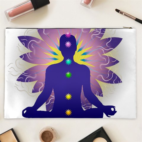 Chakra Design Cosmetic Bag (XXL) from ArtsNow.com Back