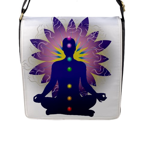 Chakra Design Flap Closure Messenger Bag (L) from ArtsNow.com Front