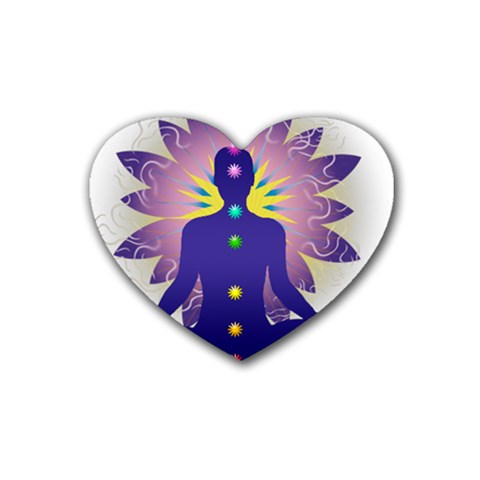 Chakra Rubber Coaster (Heart)  from ArtsNow.com Front