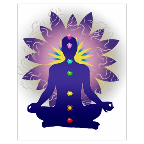 Chakra Drawstring Pouch (XL) from ArtsNow.com Front