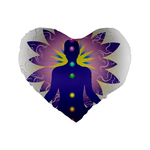 Chakra Standard 16  Premium Heart Shape Cushions from ArtsNow.com Front