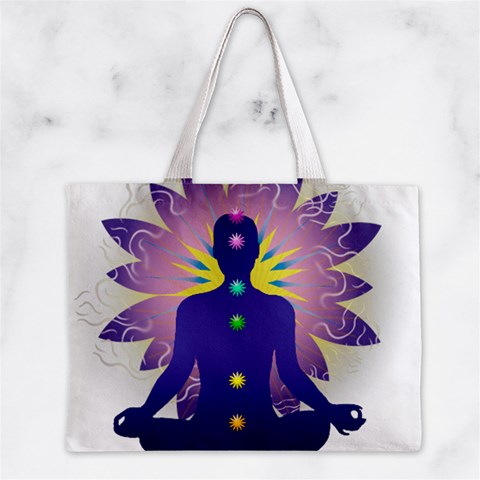 Chakra Design Zipper Mini Tote Bag from ArtsNow.com Front