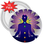 Chakra 3  Buttons (10 pack) 