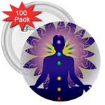Chakra 3  Buttons (100 pack) 