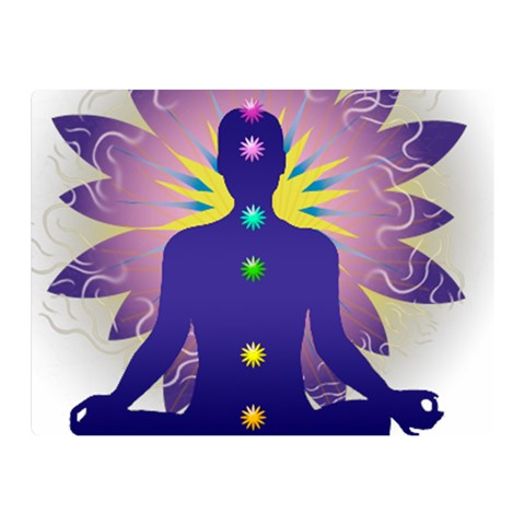 Chakra Double Sided Flano Blanket (Mini)  from ArtsNow.com 35 x27  Blanket Front