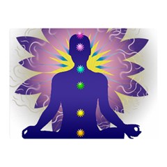 Chakra Double Sided Flano Blanket (Mini)  from ArtsNow.com 35 x27  Blanket Back