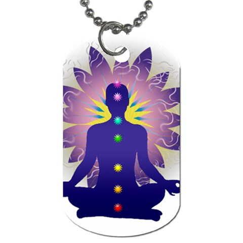 Chakra Dog Tag (Two Sides) from ArtsNow.com Front