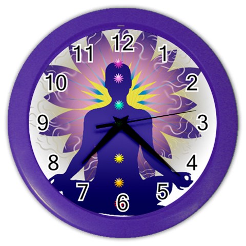Chakra Color Wall Clock from ArtsNow.com Front
