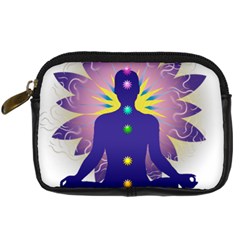 Chakra Digital Camera Leather Case from ArtsNow.com Front