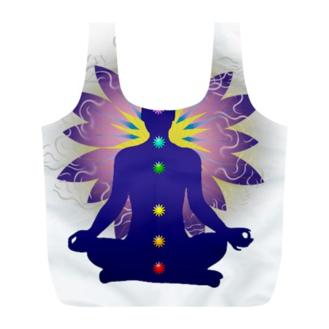 Chakra Design Full Print Recycle Bag (L) from ArtsNow.com Front