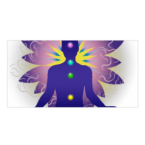 Chakra Satin Shawl from ArtsNow.com Front