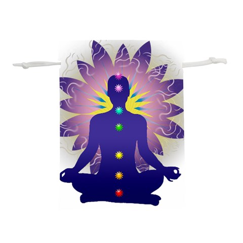 Chakra Lightweight Drawstring Pouch (L) from ArtsNow.com Back