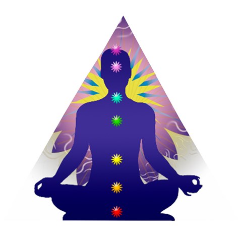 Chakra Wooden Puzzle Triangle from ArtsNow.com Front
