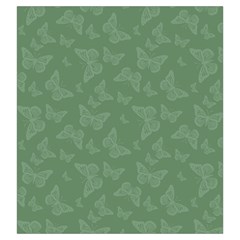 Asparagus Green Butterfly Print Drawstring Pouch (Large) from ArtsNow.com Front