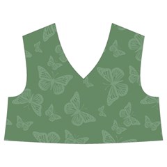 Asparagus Green Butterfly Print Kids  Midi Sailor Dress from ArtsNow.com Front Top