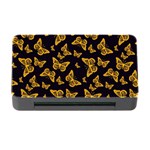 Black Gold Butterfly Print Memory Card Reader with CF