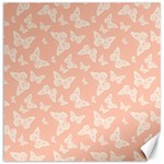 Peaches and Cream Butterfly Print Canvas 12  x 12 
