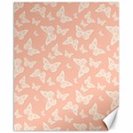 Peaches and Cream Butterfly Print Canvas 16  x 20 