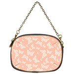 Peaches and Cream Butterfly Print Chain Purse (One Side)