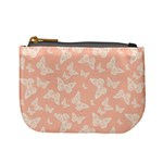 Peaches and Cream Butterfly Print Mini Coin Purse