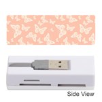 Peaches and Cream Butterfly Print Memory Card Reader (Stick)