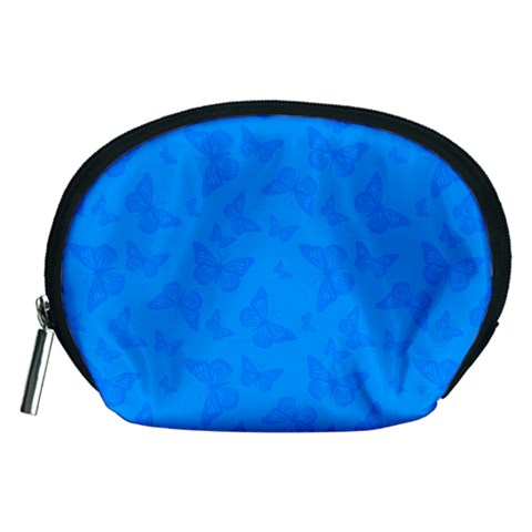 Cornflower Blue Butterfly Print Accessory Pouch (Medium) from ArtsNow.com Front