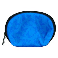 Cornflower Blue Butterfly Print Accessory Pouch (Medium) from ArtsNow.com Front