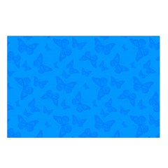 Cornflower Blue Butterfly Print Waist Pouch (Large) from ArtsNow.com Loop