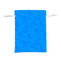 Cornflower Blue Butterfly Print Lightweight Drawstring Pouch (M) from ArtsNow.com Back