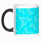 Aqua Blue Butterfly Print Morph Mugs