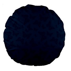 Indigo Dye Blue Butterfly Pattern Large 18  Premium Round Cushions from ArtsNow.com Front