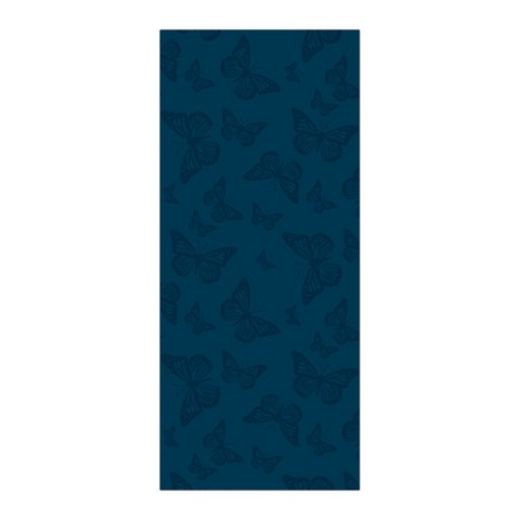 Indigo Dye Blue Butterfly Pattern Pleated Skirt from ArtsNow.com Front Pleats