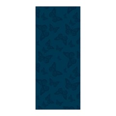 Indigo Dye Blue Butterfly Pattern Pleated Skirt from ArtsNow.com Back Pleats