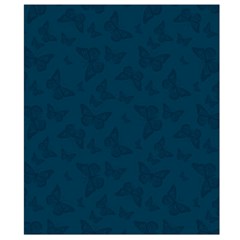 Indigo Dye Blue Butterfly Pattern Waist Pouch (Small) from ArtsNow.com Back Strap