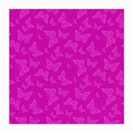 Fuchsia Butterfly Print  Medium Glasses Cloth (2 Sides)