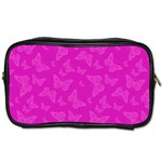 Fuchsia Butterfly Print  Toiletries Bag (One Side)