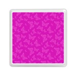 Fuchsia Butterfly Print  Memory Card Reader (Square)