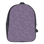 Grape Compote Butterfly Print School Bag (Large)