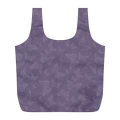 Grape Compote Butterfly Print Full Print Recycle Bag (L) from ArtsNow.com Front