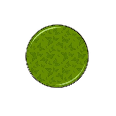 Avocado Green Butterfly Print Hat Clip Ball Marker (4 pack) from ArtsNow.com Front