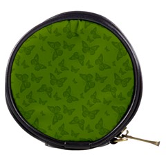 Avocado Green Butterfly Print Mini Makeup Bag from ArtsNow.com Front